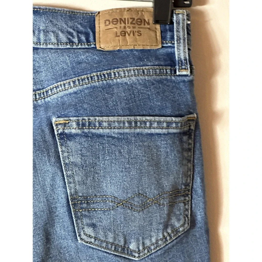 DENIZEN Levi's Jeans Mens 28x30 Blue Denim 216 Slim Straight Western Bikercore